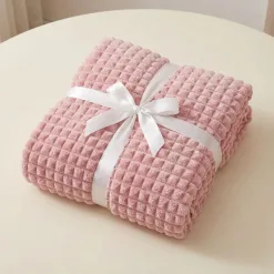 Blush Pink Flannel Blanket