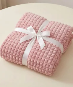 Blush Pink Flannel Blanket