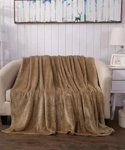Brown Warm Fleece Blanket