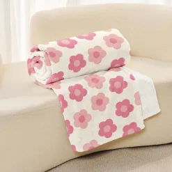 Pink Flower Blanket