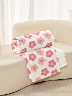 Pink Flower Blanket